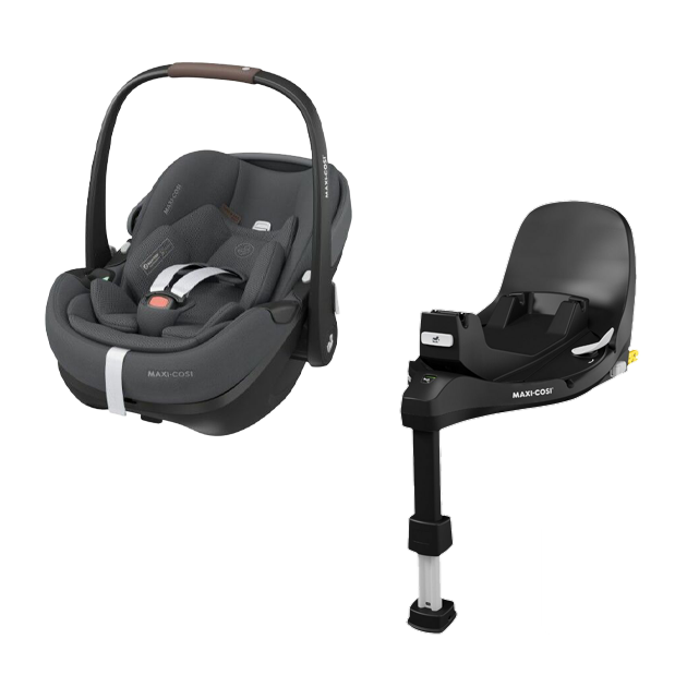 Autostoel Maxi-Cosi Pebble 360 Pro2 Twillic Graphite + Isofixbase Maxi-Cosi Familyfix Pro 360 Slidetech