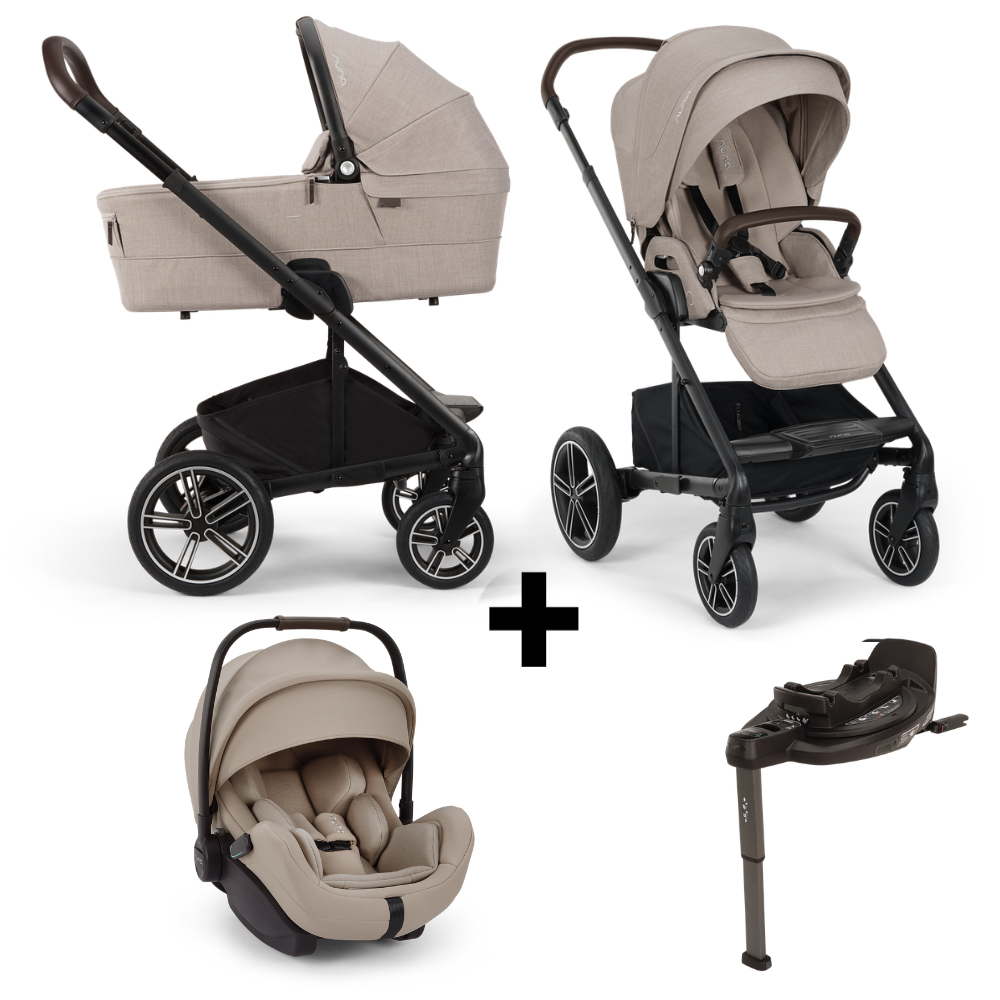 Kinderwagen Nuna MIXX Next V2 Chateau + Autostoel Nuna Arra Flex Chateau & Base Nuna Curv 360 System