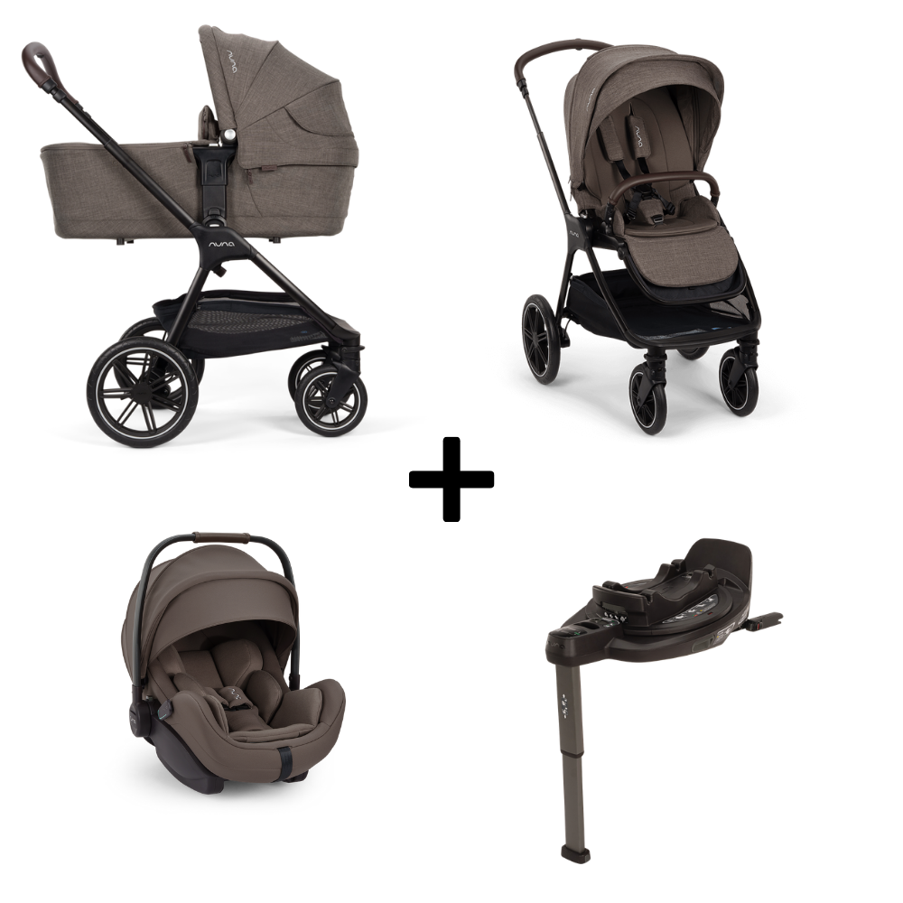 Kinderwagen Nuna TRIV lx Chestnut + Autostoel Nuna Arra Flex V2 Chestnut + Base Nuna Curv 360