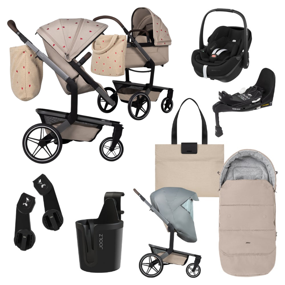 Kinderwagen Joolz x Studio Noos Day5 All-In-One Sandy Taupe incl. Zonnekap & Tas