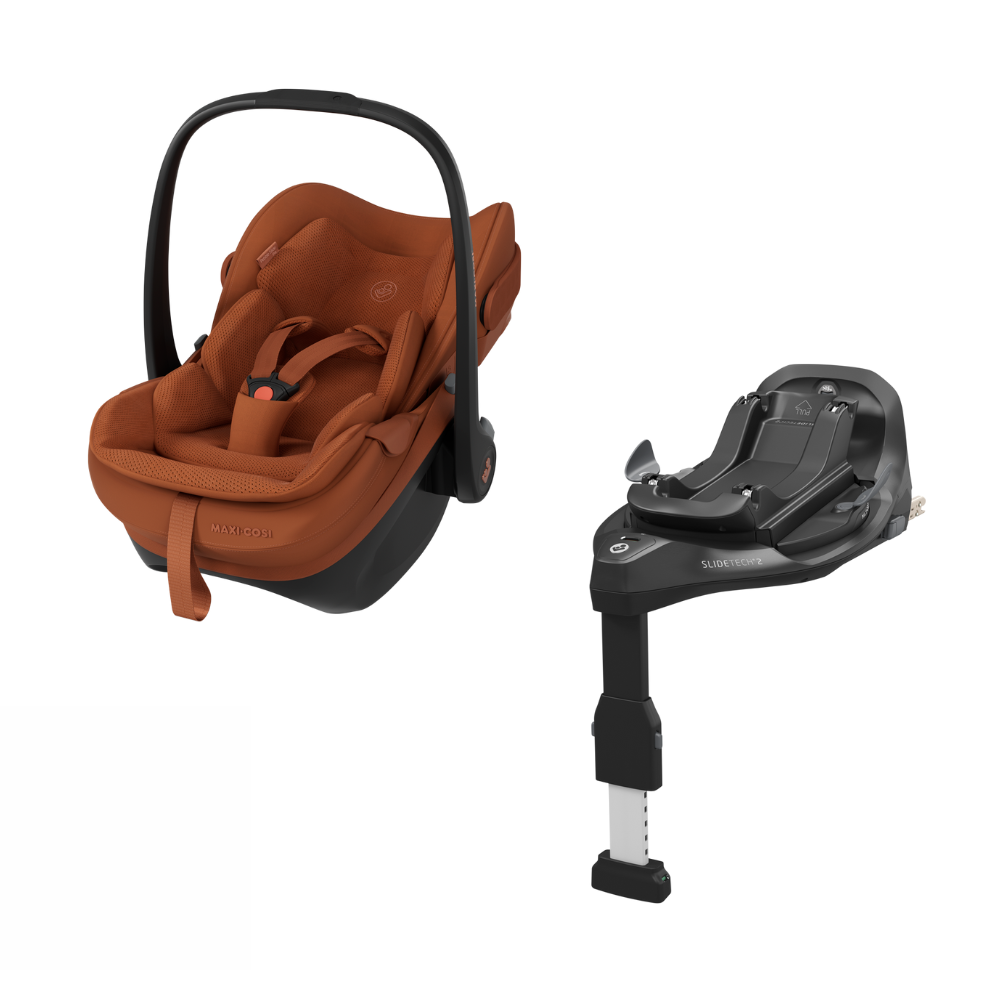 Autostoel Maxi-Cosi Pebble Slide Pro Copper Terra met Isofixbase Familyfix Slide Pro
