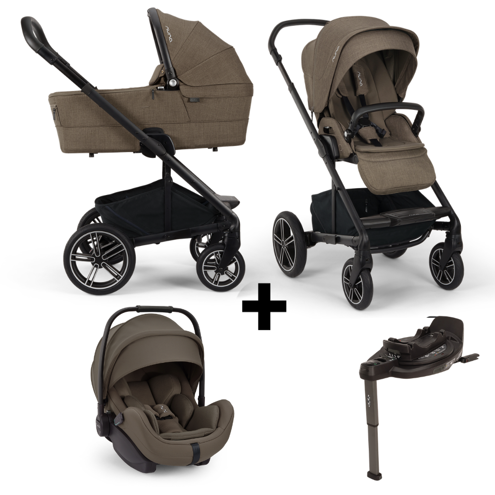 Kinderwagen Nuna MIXX Next V2 Pistachio + Autostoel Nuna Arra Flex Pistachio & Base Nuna Curv 360 System