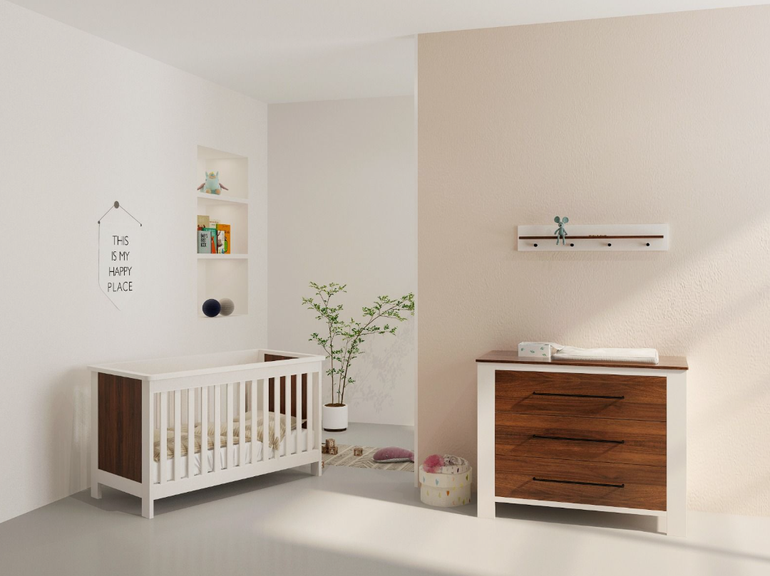 Babykamer Dallas (Ledikant + Commode)