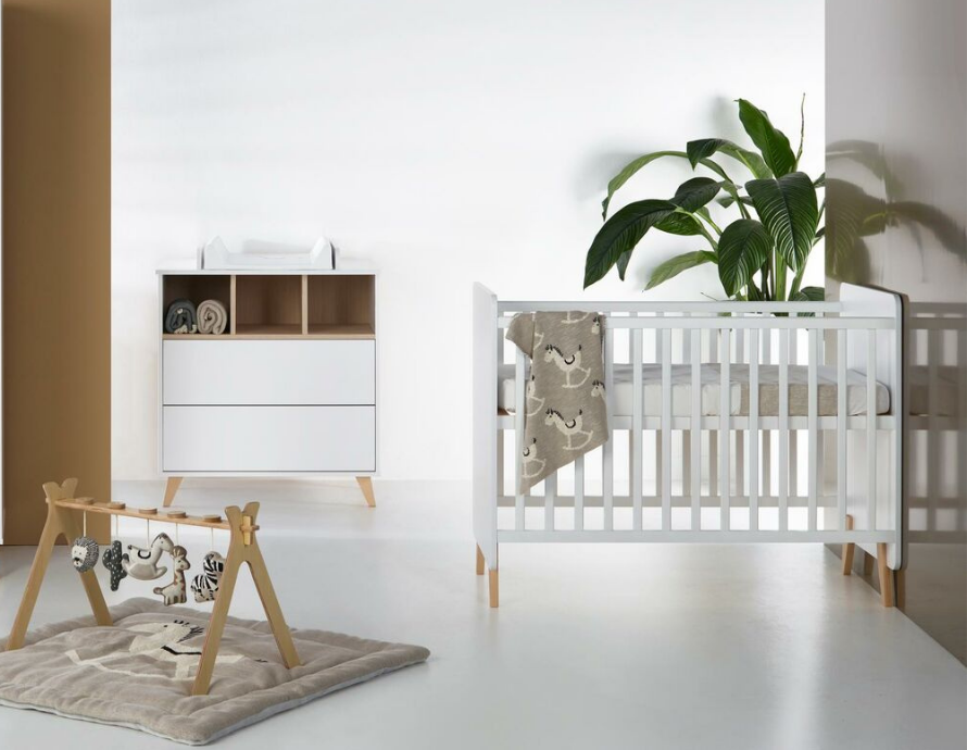 Babykamer Quax Loft White (Ledikant + Commode)