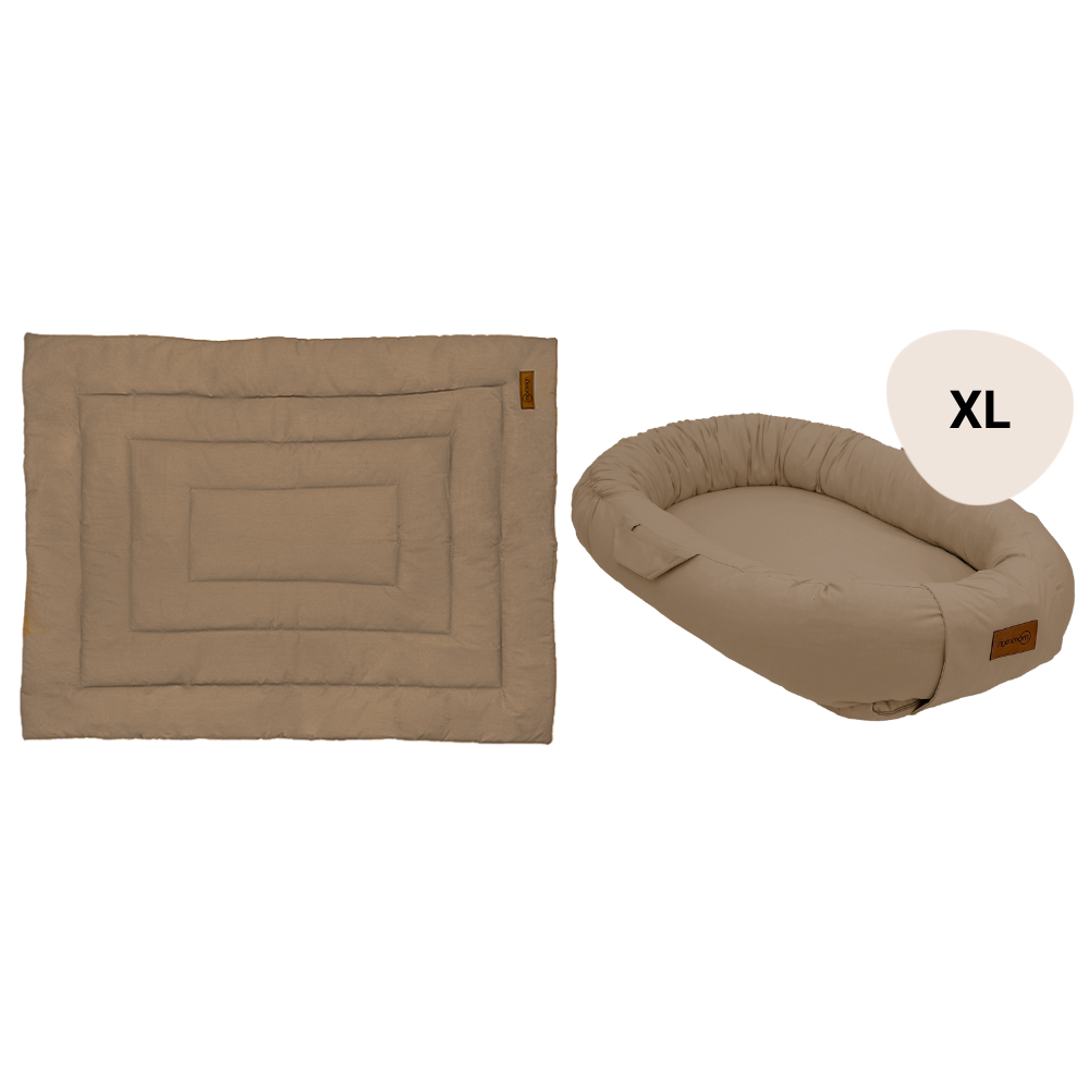 Set | Boxkleed & Babynest XL MorDesign Cappuccino
