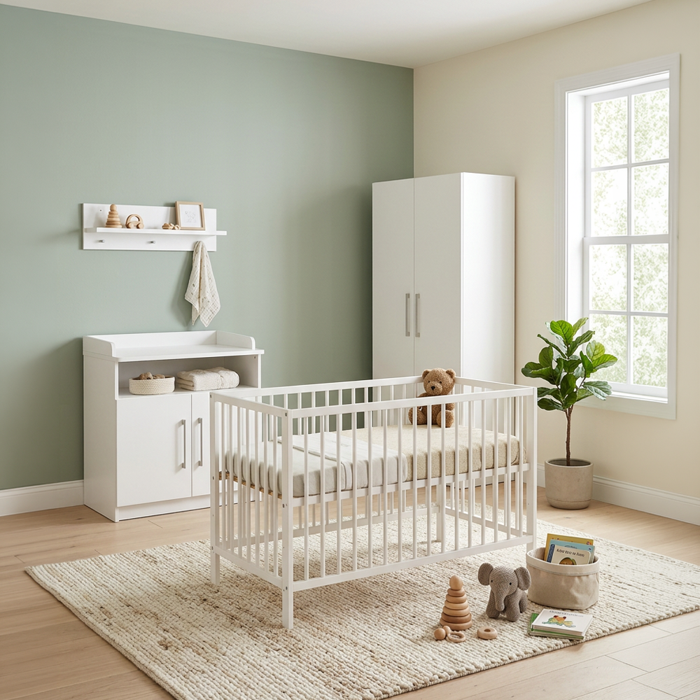 Babykamer Colorfull Home Tess met Ledikant Lotus Pure White