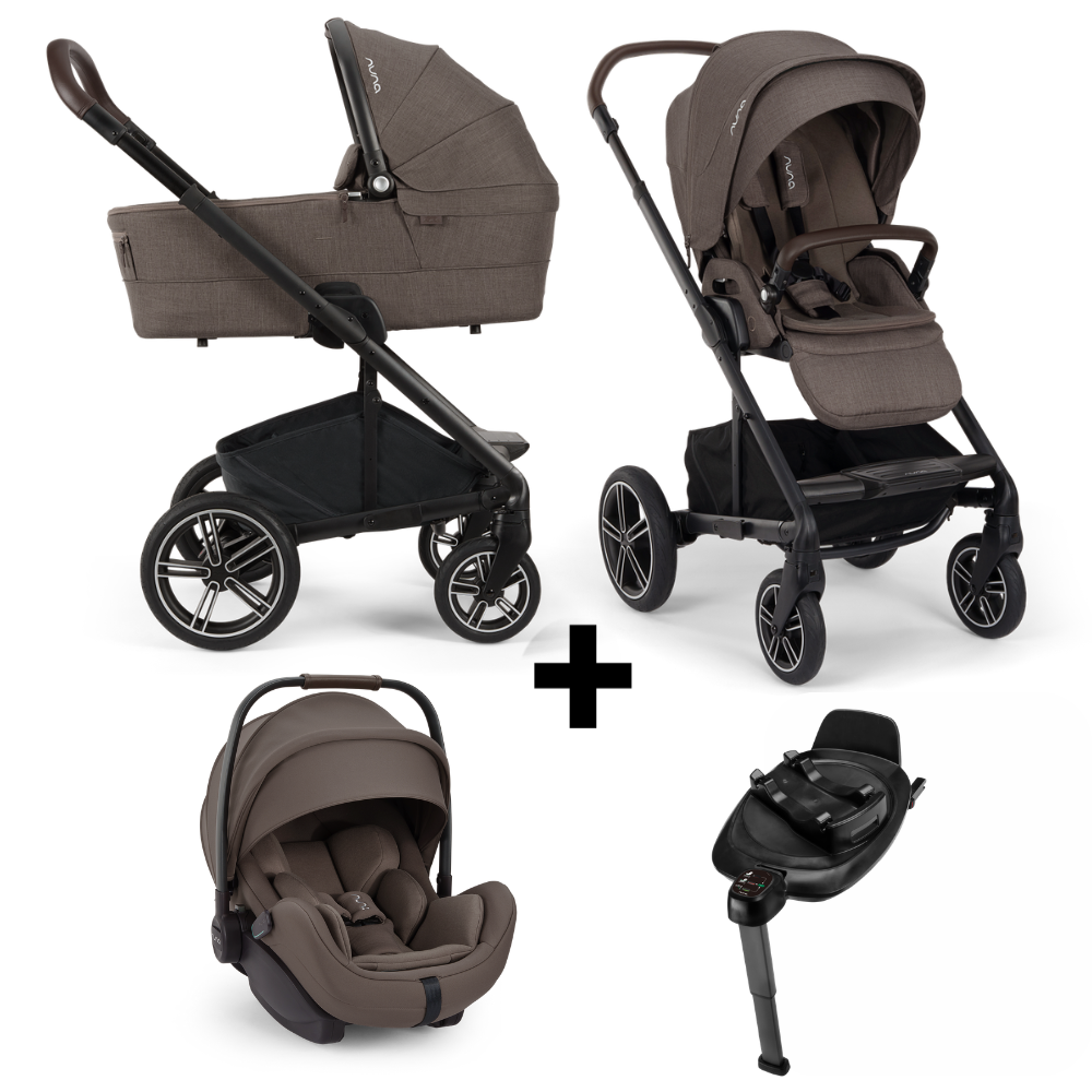 Kinderwagen Nuna MIXX Next V2 Chestnut + Autostoel Nuna Arra Flex Chestnut & Base 360 Next